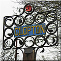 TM2254 : Clopton village sign by Adrian S Pye