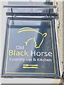 SK4343 : The sign of the Old Black Horse by David Lally