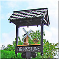 TL9560 : Drinkstone village sign by Adrian S Pye