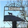 TM2658 : Hoo village sign by Adrian S Pye