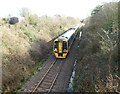 Train from Exeter passes Chapelton