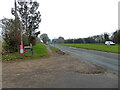 Junction of Cow lane and the A449, Sytchampton, Worcestershire