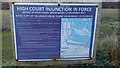 SE9087 : Detail of injunction notice by Christopher Hall