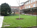 Courtyard with weather station, St Luke