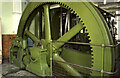 TA0434 : Cottingham Pumping Station - steam engine, flywheel by Chris Allen