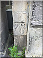 NT2441 : OS Cut Mark, Peebles, former entrance to Rosetta House by thejackrustles