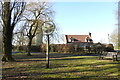 Pettistree village sign and water tower