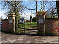 Entrance to North Walsham War Memorial Park