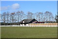 NJ8819 : Newmachar United FC pitch and clubhouse by Bill Harrison