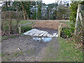 Bridge out of playing field, Langley Green, Crawley