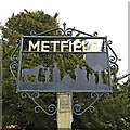 TM2980 : Metfield village sign by Adrian S Pye