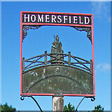 TM2885 : Homersfield village sign by Adrian S Pye