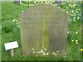 Gravestone in the churchyard at Clive