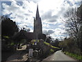 All Saints church in Clive, Shropshire in Spring