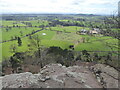 Springtime view from Grinshill summit area