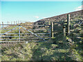 SE0123 : Locked gate and broken stile on Crow Hill Road, Sowerby by Humphrey Bolton