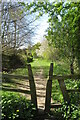 Stile and footpath, Fox Covert