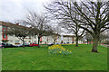 Fanshawe Road: beside the flats, beneath the trees