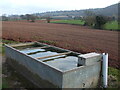 ST5357 : A trough by a ploughed field by Neil Owen
