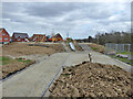 Play area under construction, Kilnwood Vale