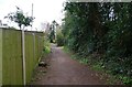 Public footpath behind Park Lane, Bewdley, Worcs