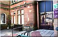 Entrance to library in Annan Town Hall