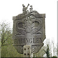 TF6726 : Babingley village sign by Adrian S Pye