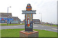 TF6740 : Hunstanton town sign by Adrian S Pye