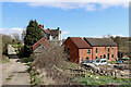 Farm buildings by Penn Common Road in Staffordshire