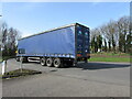 SO5113 : Brian Mansell Forwarding lorry on the A40, Dixton, Monmouth by Jaggery