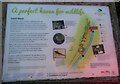 Canal Wood information board at northern entrance to the woodland