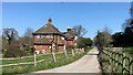 Track heading ENE past Bignor Park Cottages