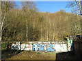 Parapet of Walnut Tree Viaduct in Garth Wood