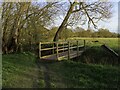 Footbridge over a drain