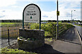 "Welcome to Beragh" notice along Cooley Road