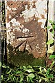 Benchmark on gatepost on east side A686 near Hazel Dub