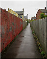 Narrow alley to Derby Road