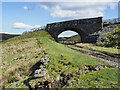 NY8612 : Railway route approaching bridge by Trevor Littlewood