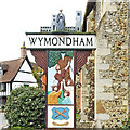 TG1001 : Wymondham town sign by Adrian S Pye