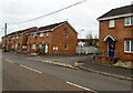 Brick houses on the north side of Llanharry Road, Llanharry