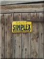 ST3936 : An old enamel farm sign by Neil Owen