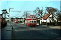 Belfast trolleybuses on Falls Road - 1968