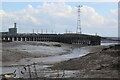 ST3183 : End of West Pier & River Ebbw by M J Roscoe