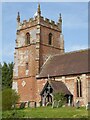 SO7559 : The tower of Martley church by Philip Halling