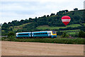 Train and Hot Air Balloon