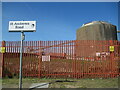 Avonside Docks storage container from St Andrews Road station