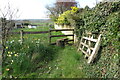 Stile on the footpath to Marston St Lawrence