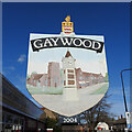 TF6320 : Gaywood village sign by Adrian S Pye