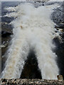 NY8128 : Water discharge, Cow Green Reservoir by Mick Garratt