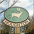 TF7927 : The village sign at Houghton by Adrian S Pye
